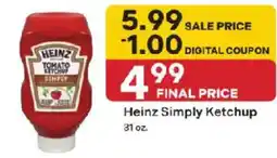 Coborn's Heinz Simply Ketchup offer
