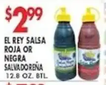 Compare Foods El Rey salsa roja or negra salvadoreΓ±a offer