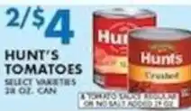 Compare Foods Hunt's Tomatoes offer
