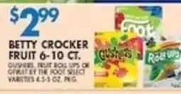 Compare Foods Betty Crocker fruit offer
