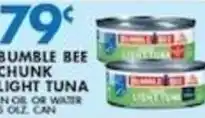 Compare Foods Bumble Bee chunk light tuna offer