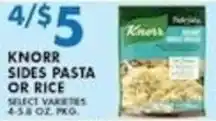 Compare Foods Knorr sides pasta or rice offer