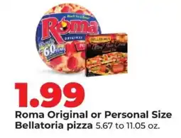 Hy-Vee Roma original or Personal Size Bellatoria pizza offer