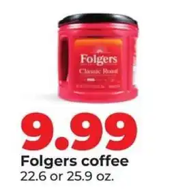 Hy-Vee Folgers Coffee offer