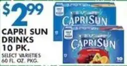 Compare Foods Capri Sun drinks offer