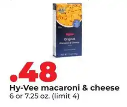 Hy-Vee Hy-Vee macaroni & cheese offer