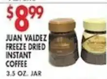 Compare Foods Juan Valdez freeze dried instant coffee offer