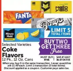 Food City Minute Maid Coke Flavors offer
