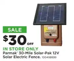 Mills Fleet Farm Parmak 30-Mile Solar-Pak 12V Solar Electric Fence offer
