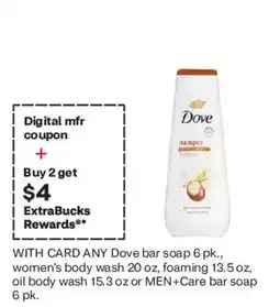CVS Dove bar soap offer