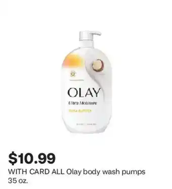 Olay ultra moisture shea butter body wash pumps