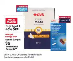 CVS Cvs overnight maxi offer