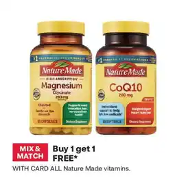 CVS Nature Made Magnesium and CoQ10 offer