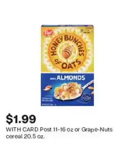 CVS Post honey bunches of oats with almonds cereal offer