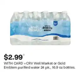 CVS Well Market purified water offer