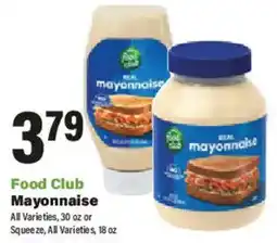 Big Y Food Club Mayonnaise offer