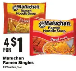Big Y Maruchan Ramen Singles offer
