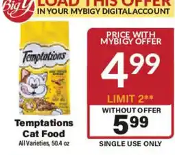 Big Y Temptations Cat Food offer