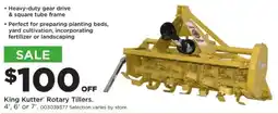 Mills Fleet Farm King Kutter Rotary Tillers offer