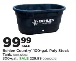 Mills Fleet Farm Behlen Country 100-gal. Poly Stock Tank offer