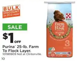 Mills Fleet Farm Purina Farm To Flock Layer offer