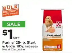 Mills Fleet Farm Purina Start & Grow 18% offer