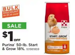 Mills Fleet Farm Purina Start & Grow 18% offer