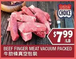 99 Ranch Beef Finger Meat Vacuum Packed offer