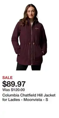 Cabela's Columbia Chatfield Hill Jacket for Ladies - Moonvista - S offer