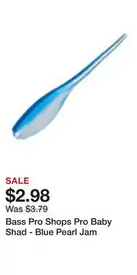 Cabela's Bass Pro Shops Pro Baby Shad - Blue Pearl Jam offer
