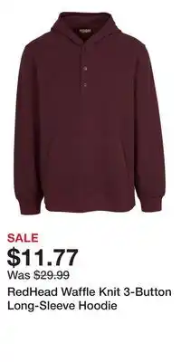 Cabela's RedHead Waffle Knit 3-Button Long-Sleeve Hoodie offer