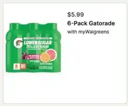 Walgreens 6-Pack Gatorade offer