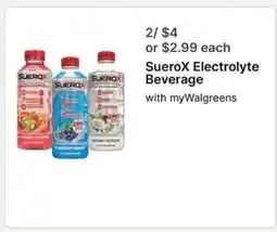Walgreens SueroX Electrolyte Beverage offer