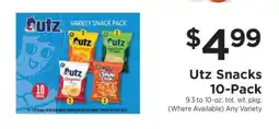 ShopRite Utz Snacks 10-Pack offer