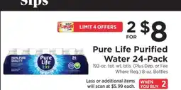 ShopRite Pure Life Purified Water 24-Pack offer