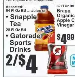 Key Food Gatorade Sports Drinks offer