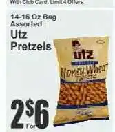 Key Food Utz Pretzels offer