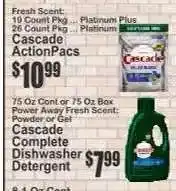 Key Food Cascade Actionpacs offer