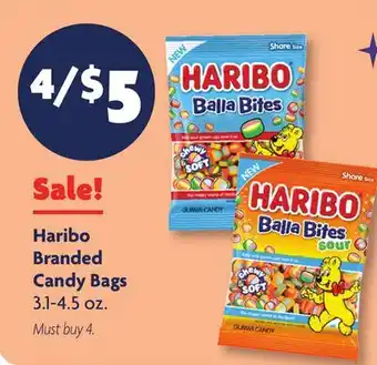 Family Dollar Haribo Branded Candy Bags offer