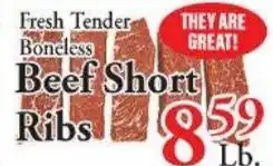 Chanatry's Hometown Market Beef Short Ribs offer