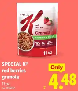Lidl Special k red berries granola offer