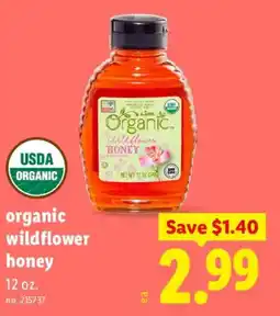 Lidl Bee-Hex organic wildflower honey offer
