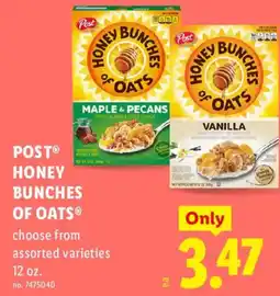 Lidl Post honey bunches of oats offer