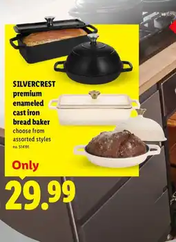 Lidl Silvercrest premium enameled cast iron bread baker offer