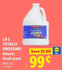 Lidl La's totally awesome bleach, fresh scent offer
