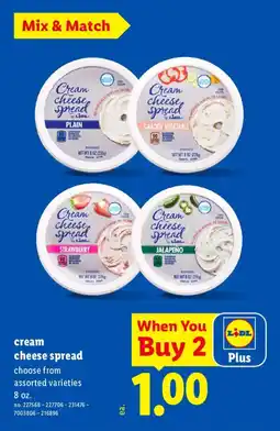 Lidl Lidl cream cheese spread offer