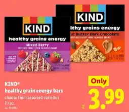 Lidl Kind healthy grain energy bars offer