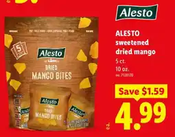 Lidl Alesto sweetened dried mango offer