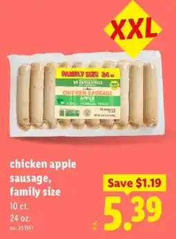 Lidl whole chicken sausage apple offer