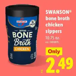 Lidl Swanson bone broth chicken sippers offer